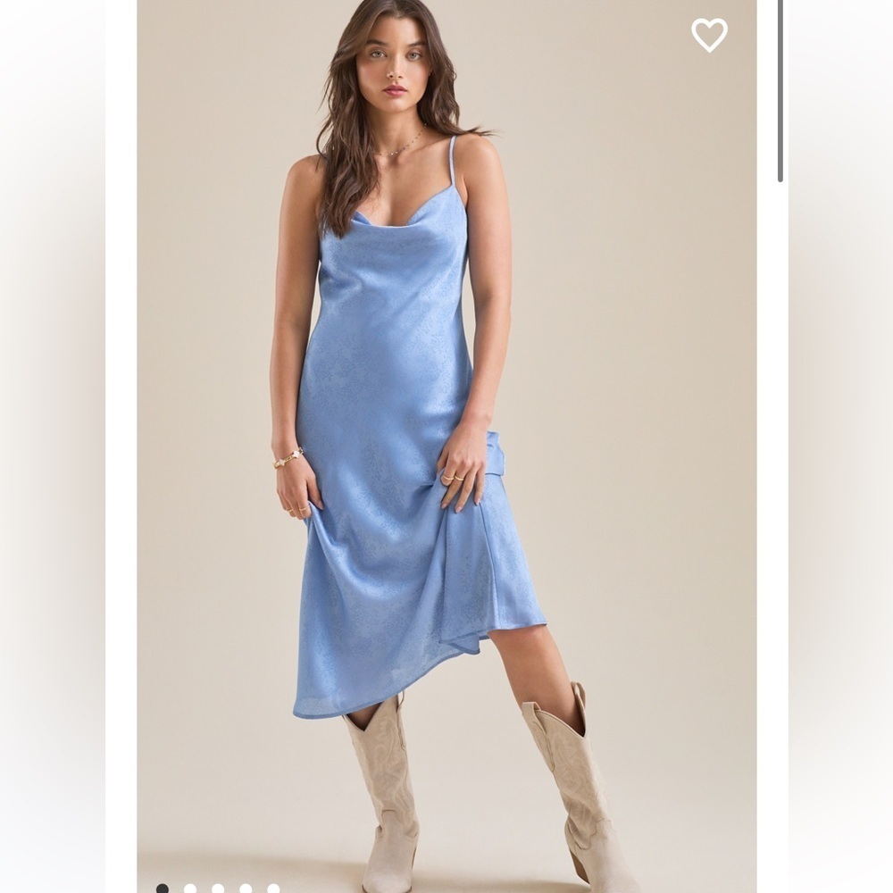 New with tags altard state Eva satin midi dress